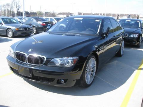 Jet Black BMW 7 Series 750i Sedan.  Click to enlarge.