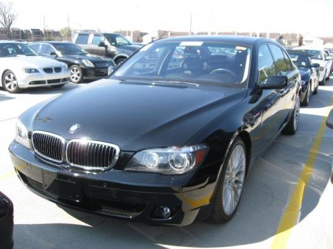 Jet Black BMW 7 Series 750Li Sedan.  Click to enlarge.