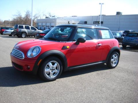 Chili Red Mini Cooper Hardtop.  Click to enlarge.