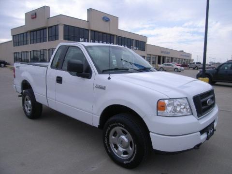 Oxford White Ford F150 STX Regular Cab 4x4.  Click to enlarge.