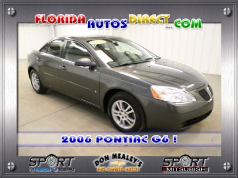Granite Metallic Pontiac G6 V6 Sedan.  Click to enlarge.