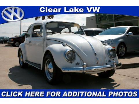 Pearl White Volkswagen Beetle Coupe.  Click to enlarge.