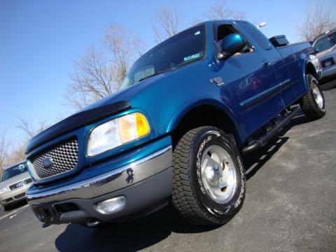 Island Blue Metallic Ford F150 XLT Extended Cab 4x4.  Click to enlarge.