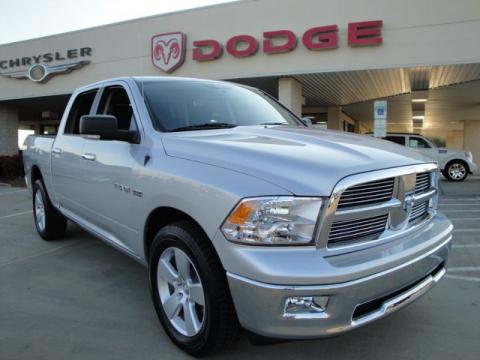 Bright Silver Metallic Dodge Ram 1500 Big Horn Crew Cab 4x4.  Click to enlarge.