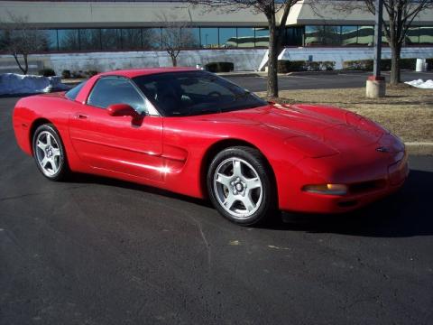 Torch Red Chevrolet Corvette Coupe.  Click to enlarge.
