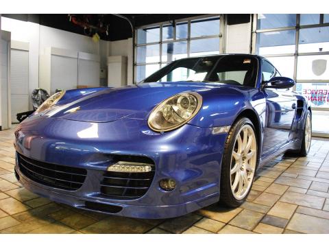 Cobalt Blue Metallic Porsche 911 Turbo Coupe.  Click to enlarge.