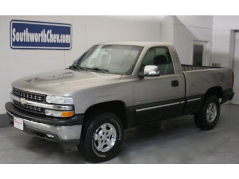Light Pewter Metallic Chevrolet Silverado 1500 LS Regular Cab 4x4.  Click to enlarge.