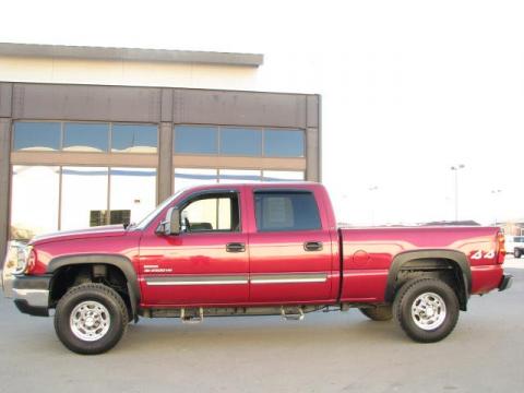 Sport Red Metallic Chevrolet Silverado 2500HD LT Crew Cab 4x4.  Click to enlarge.