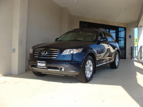 Sapphire Blue Pearl Infiniti FX 35 AWD.  Click to enlarge.
