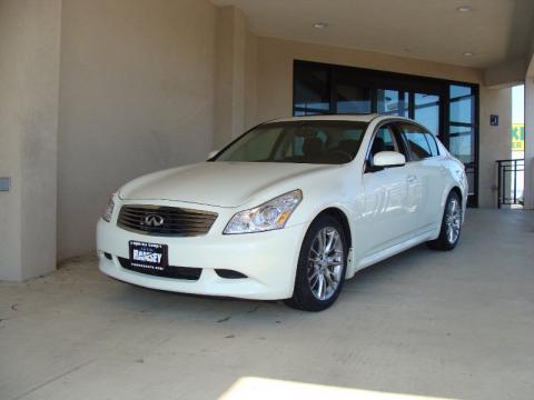 Ivory Pearl Infiniti G 35 S Sport Sedan.  Click to enlarge.