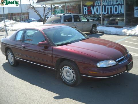 Dark Carmine Red Metallic Chevrolet Monte Carlo LS.  Click to enlarge.