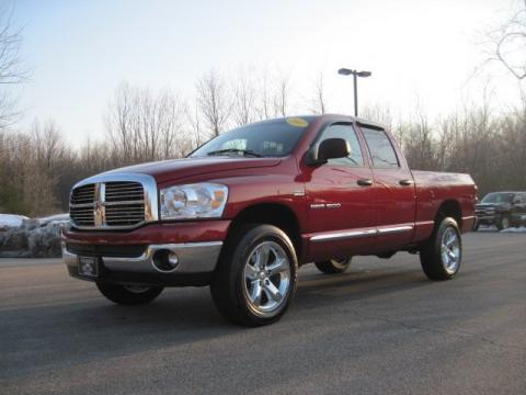 Flame Red Dodge Ram 1500 Big Horn Edition Quad Cab 4x4.  Click to enlarge.