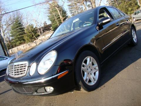 Black Mercedes-Benz E 320 4Matic Sedan.  Click to enlarge.