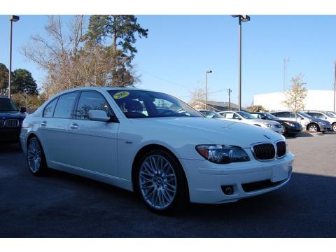 Alpine White BMW 7 Series 750i Sedan.  Click to enlarge.