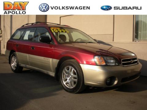 Regatta Red Pearl Subaru Outback Wagon.  Click to enlarge.