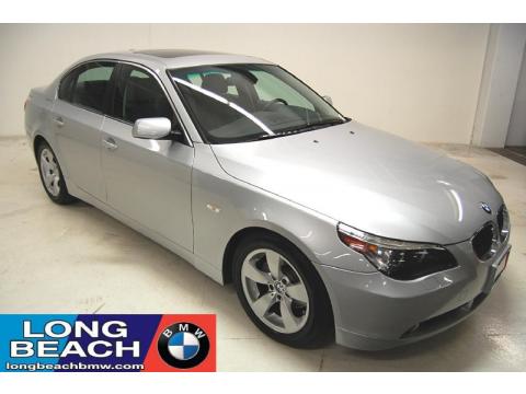 Titanium Silver Metallic BMW 5 Series 525i Sedan.  Click to enlarge.