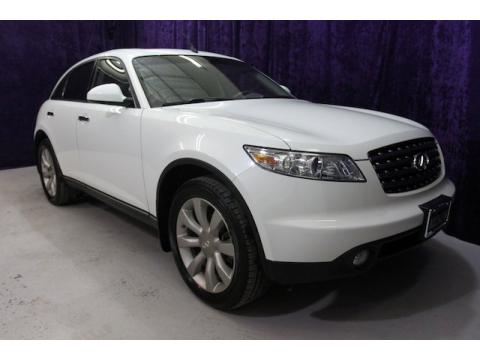 Ivory Pearl White Infiniti FX 45 AWD.  Click to enlarge.