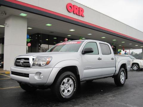 Silver Streak Mica Toyota Tacoma V6 PreRunner TRD Double Cab.  Click to enlarge.