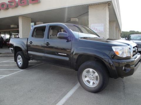 Black Sand Pearl Toyota Tacoma V6 SR5 PreRunner Double Cab.  Click to enlarge.
