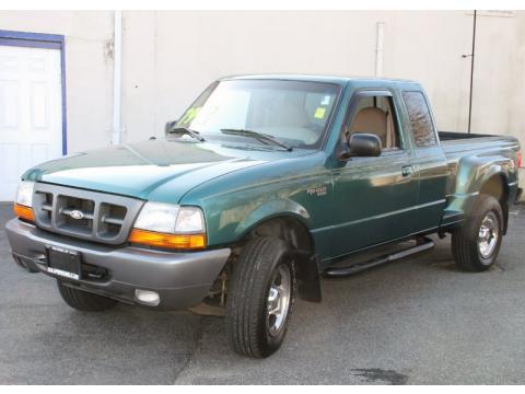 Pacific Green Metallic Ford Ranger XLT Extended Cab 4x4.  Click to enlarge.