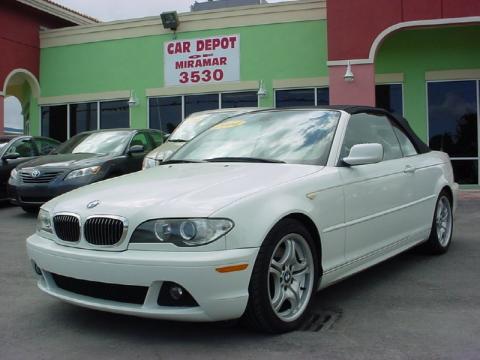 Alpine White BMW 3 Series 330i Convertible.  Click to enlarge.
