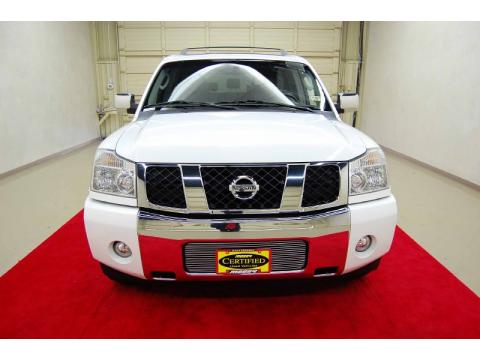 Blizzard White Nissan Armada LE.  Click to enlarge.