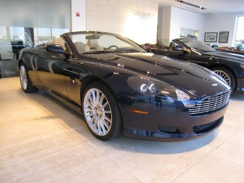 Midnight Blue Aston Martin DB9 Volante.  Click to enlarge.