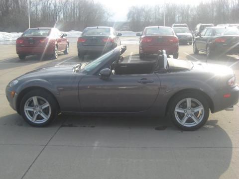 Galaxy Gray Metallic Mazda MX-5 Miata Roadster.  Click to enlarge.