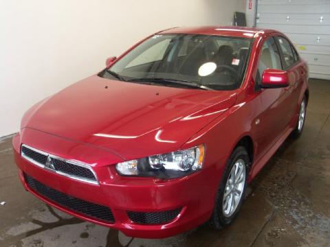 Rally Red Metallic Mitsubishi Lancer ES.  Click to enlarge.