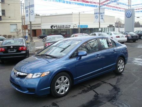 Atomic Blue Metallic Honda Civic LX Sedan.  Click to enlarge.