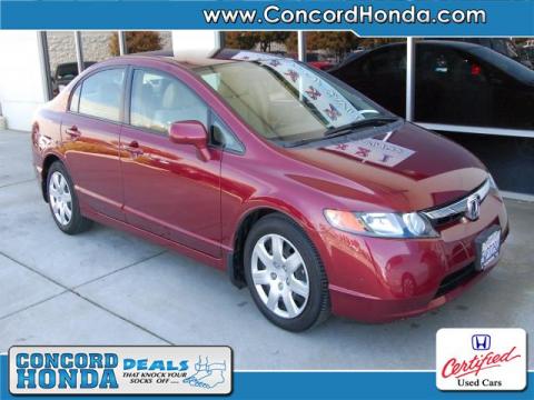 Tango Red Pearl Honda Civic LX Sedan.  Click to enlarge.