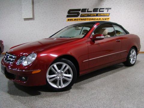 Storm Red Metallic Mercedes-Benz CLK 350 Cabriolet.  Click to enlarge.