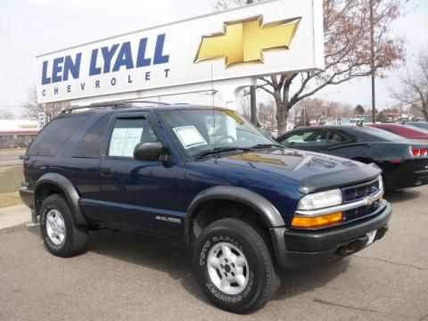 Indigo Blue Metallic Chevrolet Blazer LS 4x4.  Click to enlarge.