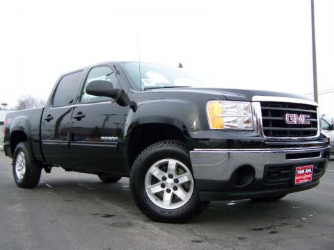 Onyx Black GMC Sierra 1500 SLE Crew Cab 4x4.  Click to enlarge.