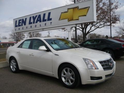 White Diamond Tri-Coat Cadillac CTS 4 AWD Sedan.  Click to enlarge.
