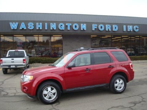 Sangria Red Metallic Ford Escape XLT V6 4WD.  Click to enlarge.