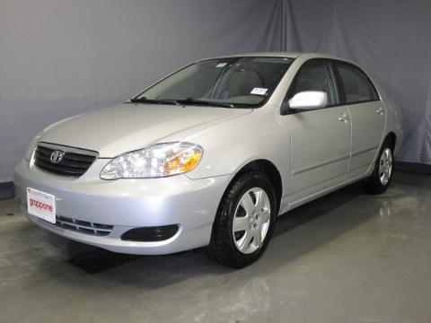 Silver Streak Mica Toyota Corolla LE.  Click to enlarge.