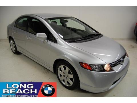 Alabaster Silver Metallic Honda Civic LX Sedan.  Click to enlarge.