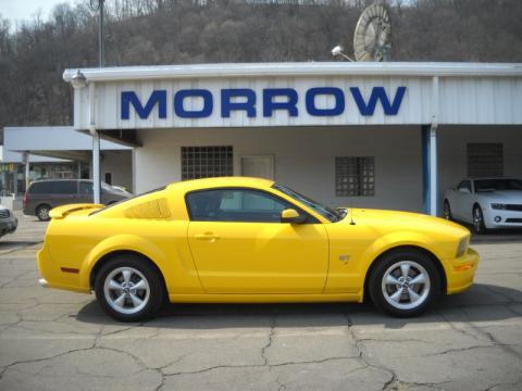 Screaming Yellow Ford Mustang GT Premium Coupe.  Click to enlarge.