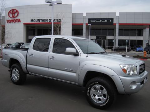 Silver Streak Mica Toyota Tacoma V6 TRD Sport Double Cab 4x4.  Click to enlarge.