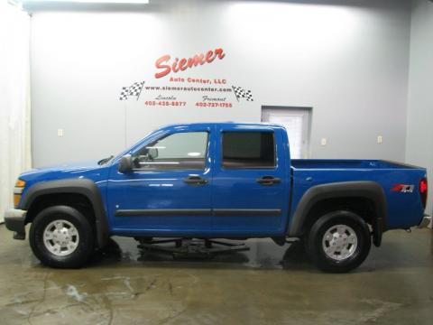 Pace Blue Chevrolet Colorado LT Crew Cab 4x4.  Click to enlarge.