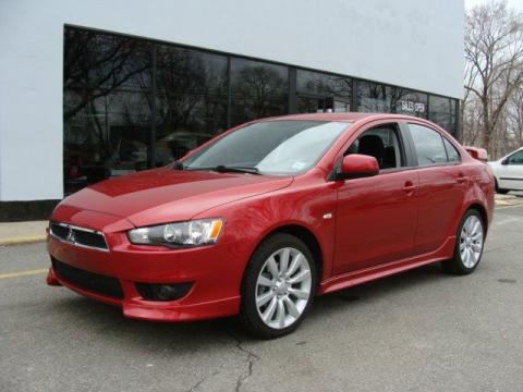 Rally Red Pearl Mitsubishi Lancer GTS.  Click to enlarge.