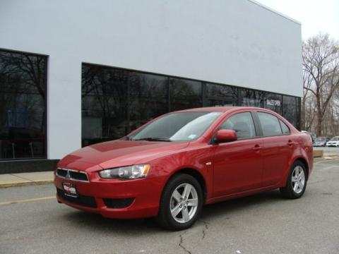 Rally Red Pearl Mitsubishi Lancer ES.  Click to enlarge.