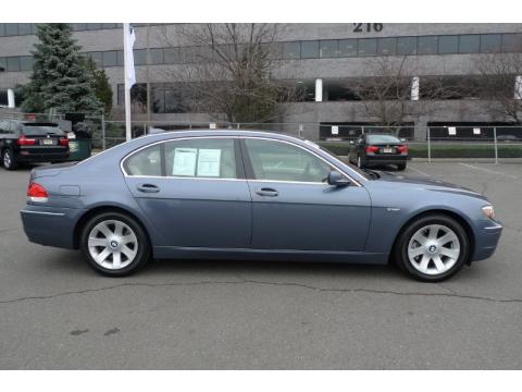 Michigan Blue Metallic BMW 7 Series 750Li Sedan.  Click to enlarge.
