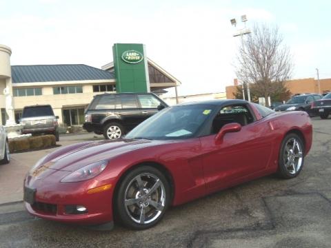 Crystal Red Metallic Chevrolet Corvette Coupe.  Click to enlarge.