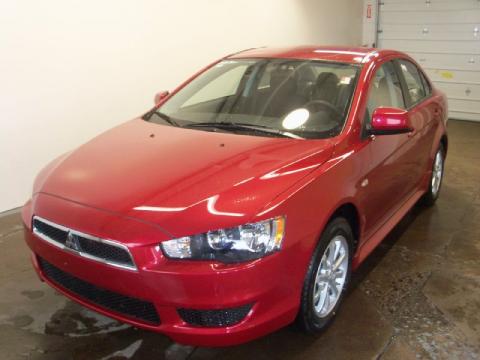Rally Red Metallic Mitsubishi Lancer ES.  Click to enlarge.