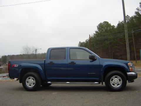 Superior Blue Metallic Chevrolet Colorado Z71 Crew Cab 4x4.  Click to enlarge.