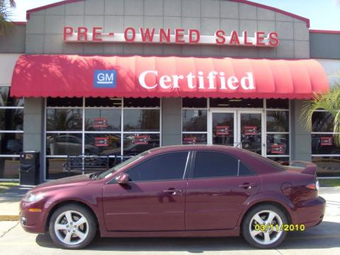 Dark Cherry Metallic Mazda MAZDA6 s Grand Touring Sedan.  Click to enlarge.