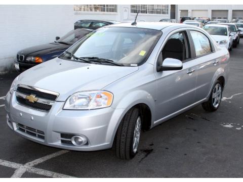 Cosmic Silver Chevrolet Aveo LT Sedan.  Click to enlarge.