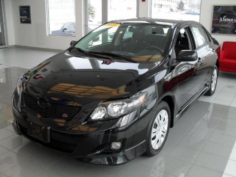 Black Sand Pearl Toyota Corolla S.  Click to enlarge.